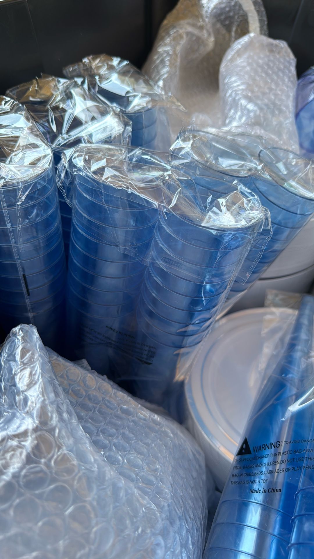 Light Blue Champagne Cups