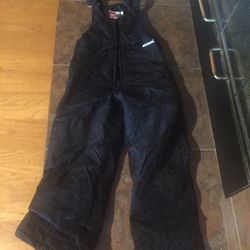 Black Youth S Snow Bibs