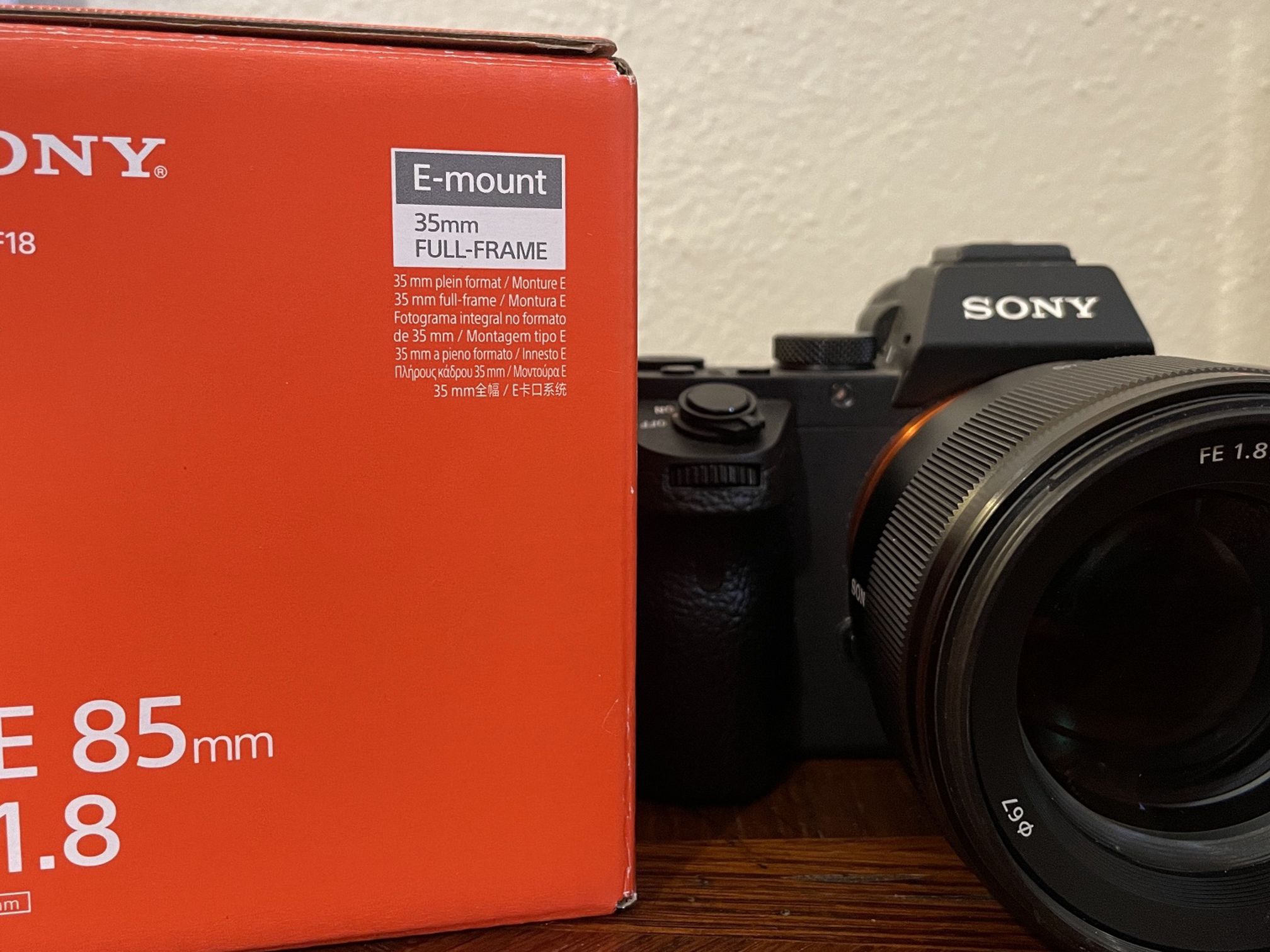 Sony 85mm FE F1.8 E-mount Lens