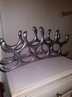 Cool and stylish metal wine rack