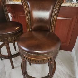 Leather BAR STOOLS (2)