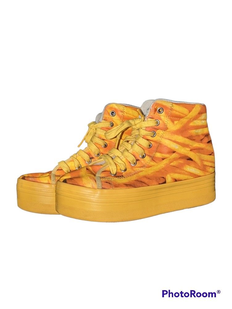 Jeffrey Campbell US Size 8 French Fry Fries Platform Shoes Vintage VTG