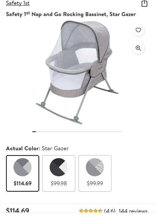 Traveling Bassinet With Bug Protection 