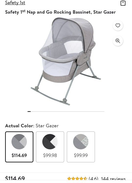 Traveling Bassinet With Bug Protection