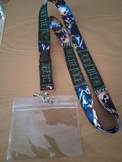 New Beetlejuice Lanyard and badge protector