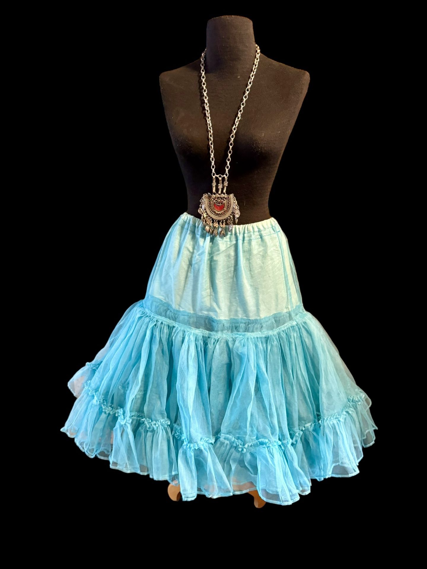 Hard To Find Turquoise Vintage Tutu Slip Crinoline 