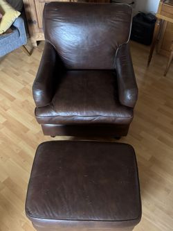 Leather Masters Chair & Ottoman