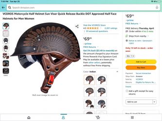 VCOROS Motorcycle Half Helmet