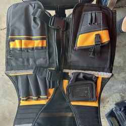 Work Vest With Integrated Tool Pouch