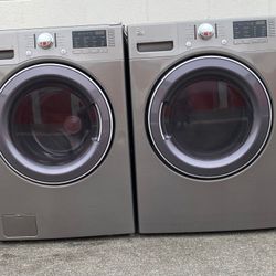 Kenmore Front Load Washer And Stackable Gas Dryer Set 