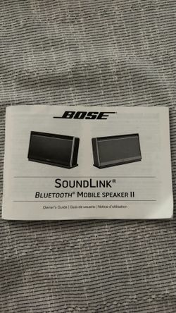 Bose Sound Link Bluetooth Speaker