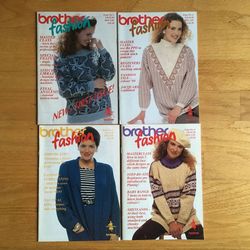 Lot of 4 Brother Fashion Magazines Small Format