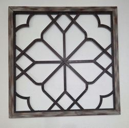 Oversized Distressed Wall Decor