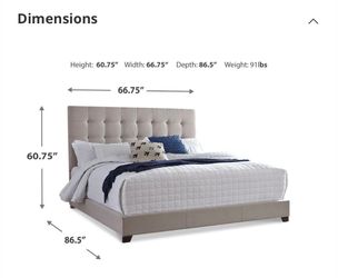 Dolante King Upholstered Bed with Square Button Tufting Item: