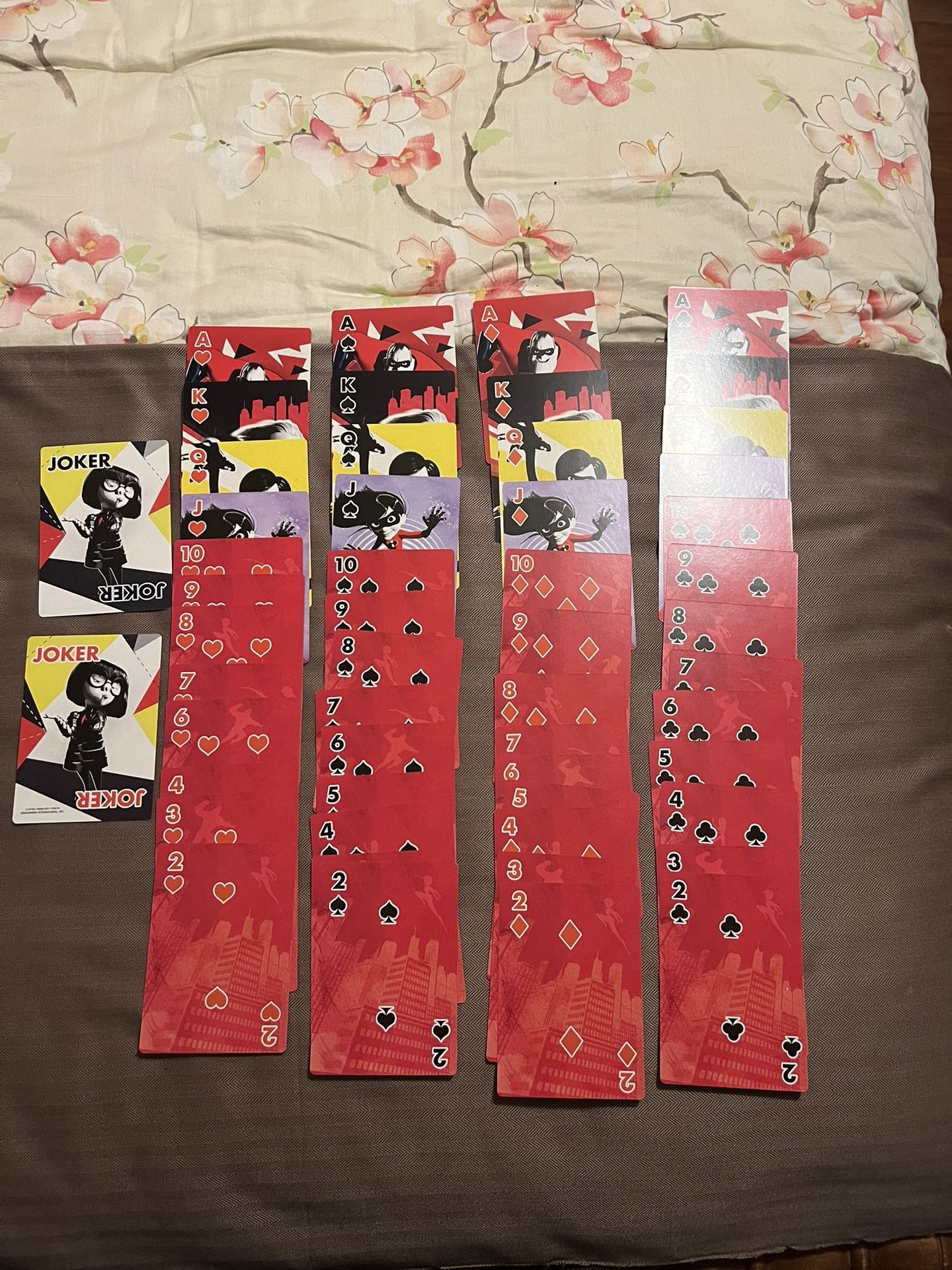 Jumbo Playing Cards Disney Pixar Incredible 2 Cardinal