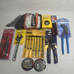 Tool Bundle - Milwaukee, DeWalt, Irwin, Crescent,Stanley (BRAND NEW)