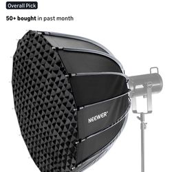 NEEWER 35.4” (90cm) Parabolic Softbox Bowens Mount + Grid (Quick Release) — NEW