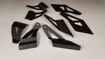 Led light bar mounting brackets