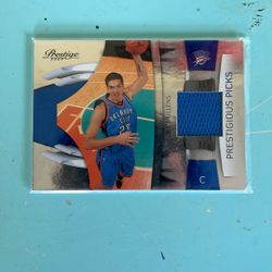 B.J. Millens Prestigious Picks 2009 Jersey Card 