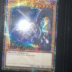 Quarter Century Rare Red Eyes Black Dragon