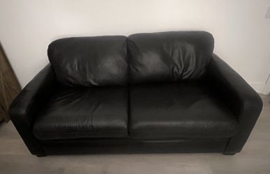 Brown Leather Sleeper Sofa / Sofa bed