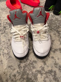 Air Jordan 5 retro Fire red silver tongue