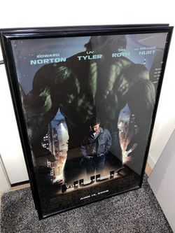 The Incredible Hulk 2008 Framed Movie Poster