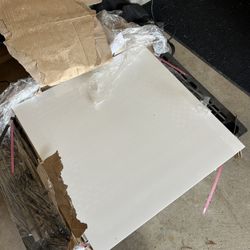 36x36” White Porcelain Tile