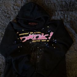 Sp5der P*NK V2 Hoodie Size Medium 