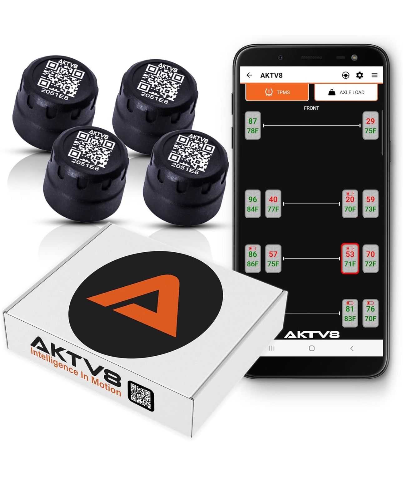 Tire Pressure Sensors App Control