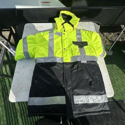 high vision work jacket 