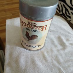 Vintage style galvanized rooster 🐓 canister