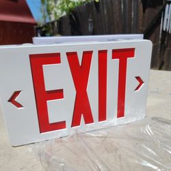 NEW LED Exit Lighting Sign w/Battery Backup 