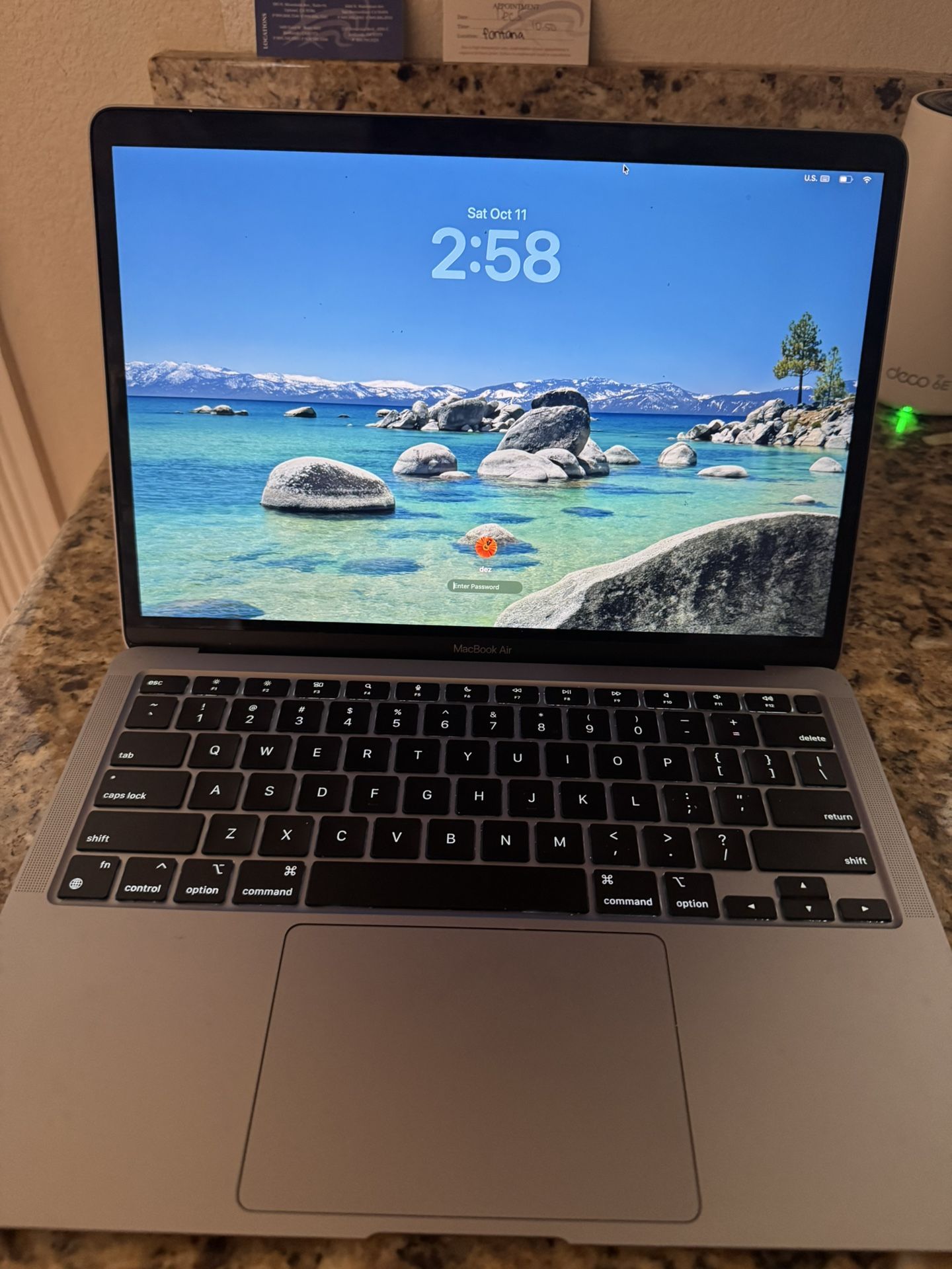 MacBook Air M1 8gb 256gb Storage