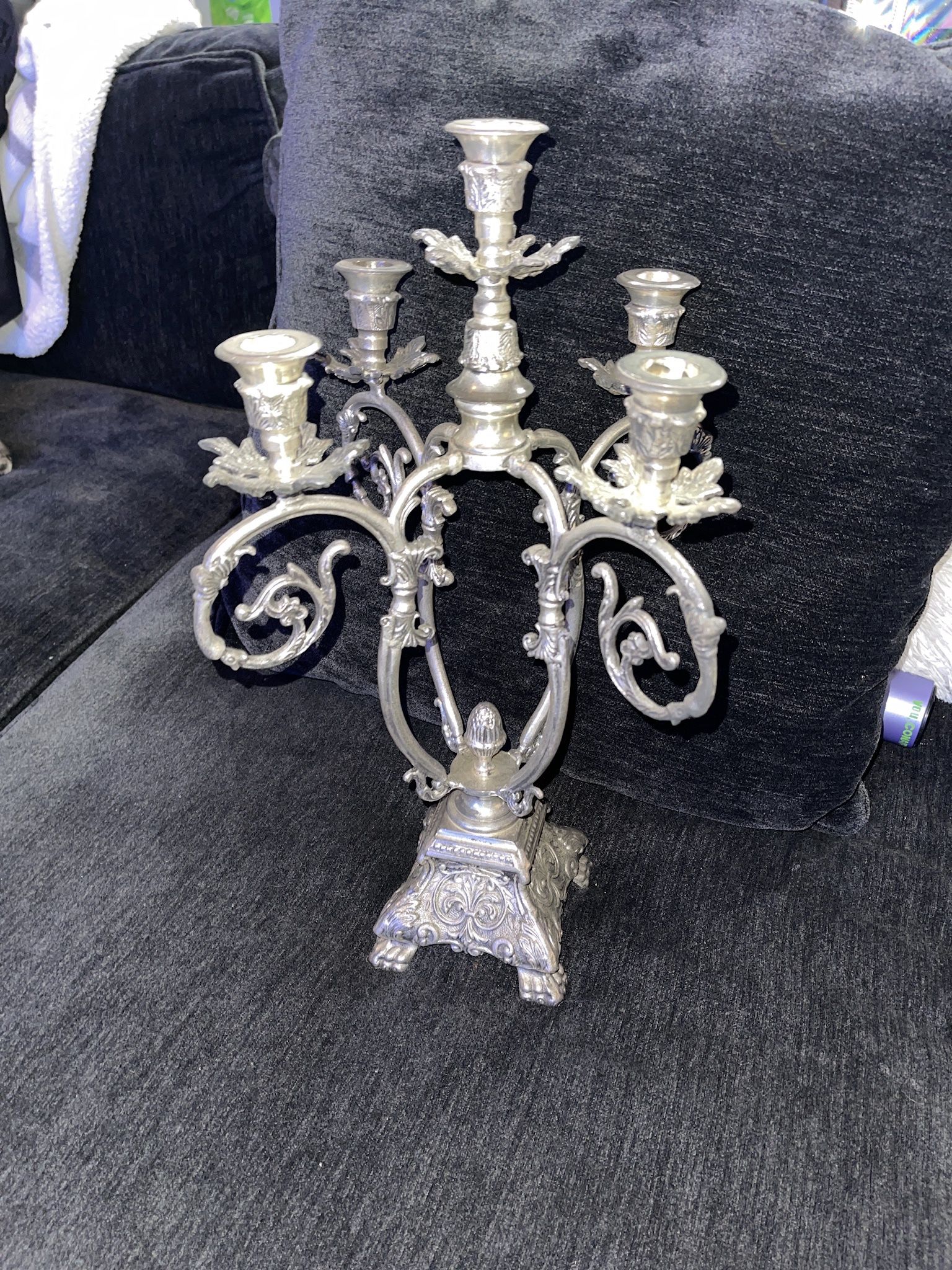 Large Solid brass Candelabra