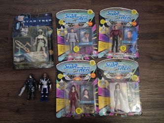 Star Trek - Playmates - Vintage 1990's  Action Figures. Obo