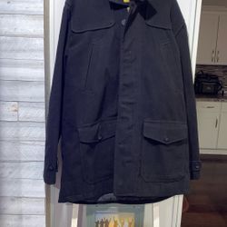 Mens Hooded Peacoat