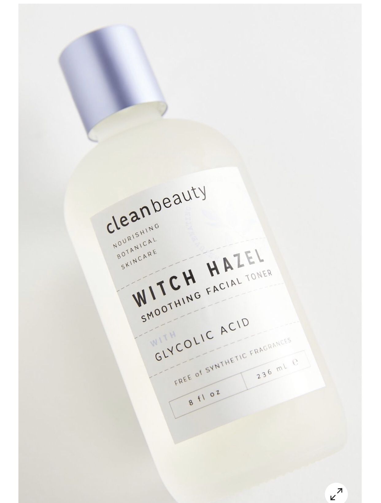 NEW Clean Beauty Smoothing Facial Toner With Glycolic Acid
