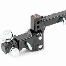 RC Adjustable Trailer Hitch - 6" Drop - Multi-Ball Mount - Fits 2" Receiver