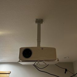 Projector, Mount And Remote Controlled Screen
