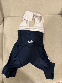 Rapha Classic Bib Shorts Men’s Medium Navy White – Excellent Condition