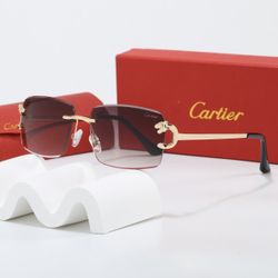 Cartier Rimless Sunglasses – Box & Case Included