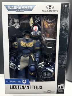 McFarlane Toys - Warhammer 40,000: Space Marine 2 Ultramarines Lieutenant Titus (Platinum Edition)