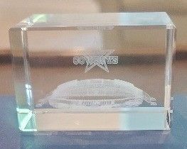 $25 3D laser etched paper weight Dallas Cowboys Stadiumi