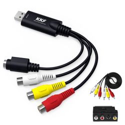 USB 2.0 Video Capture Card for Streaming – VHS to Digital Converter