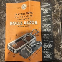 Antique Rolls Razor