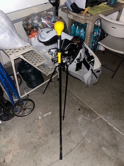Golf club driver practice training device swing trainer