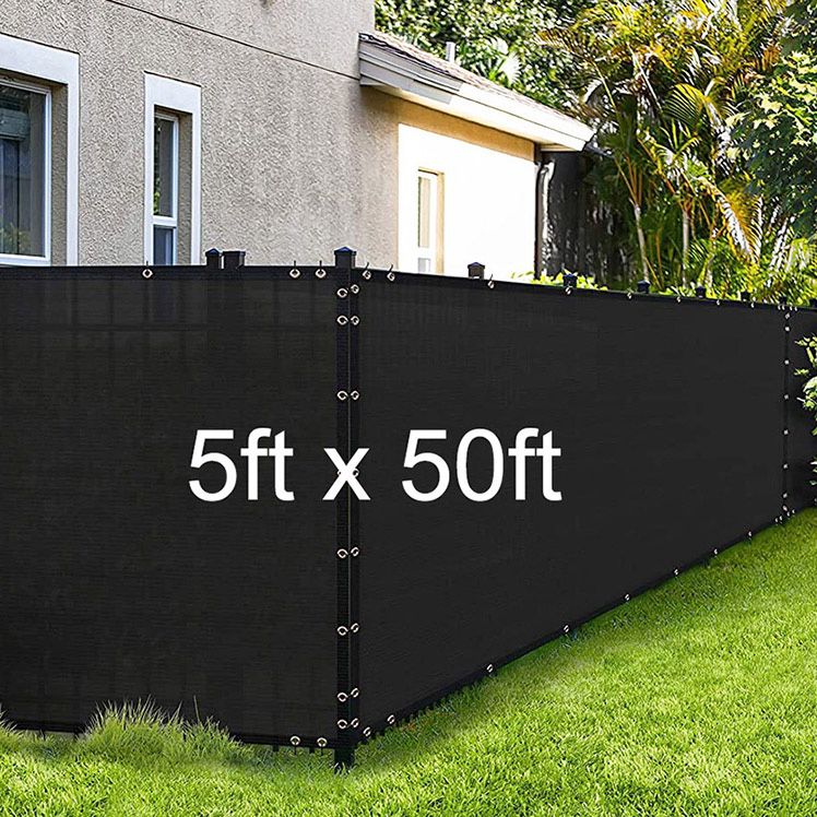 New in box $35 Outdoor 5x50 FT Privacy Fence, Mesh Shade Cover for Garden Wall Yard Backyard 
