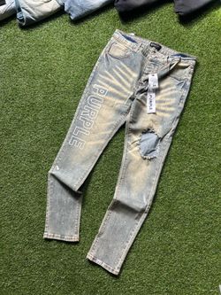 Purple jeans
