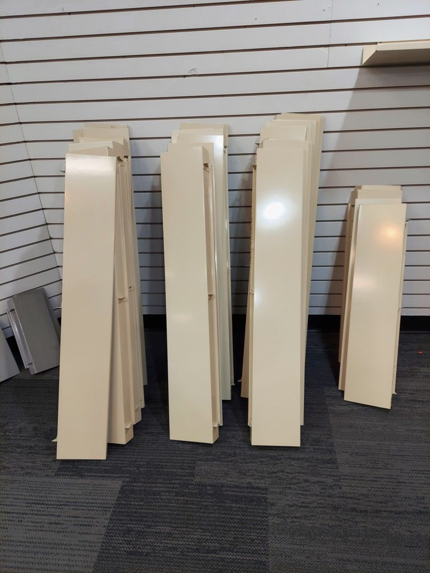 Lot Of Metal Slatwall Shelves Different Sizes One Price For The Lot